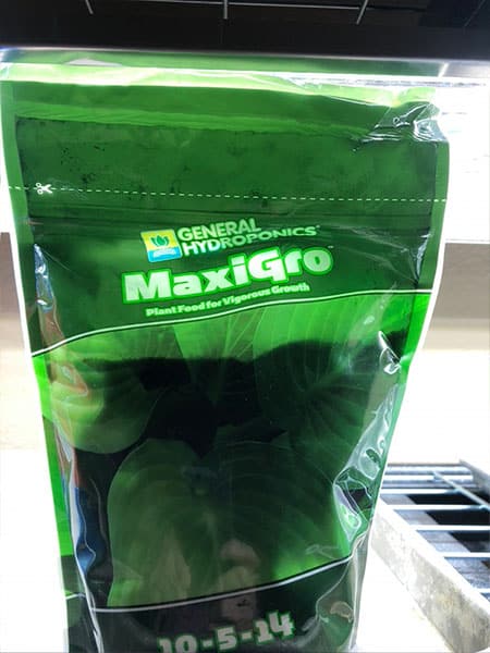 Hydroponic Nutrients - MaxiGro is well suited for growing plants from seedling to maturity.